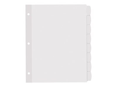 Avery Big Tab Printable Paper Dividers with White Labels, 8 Tabs, 4 Sets/Pack (14433)