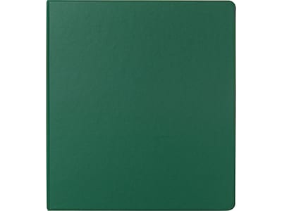 Staples Heavy Duty 1 3-Ring Non-View Binder, Green (24649)
