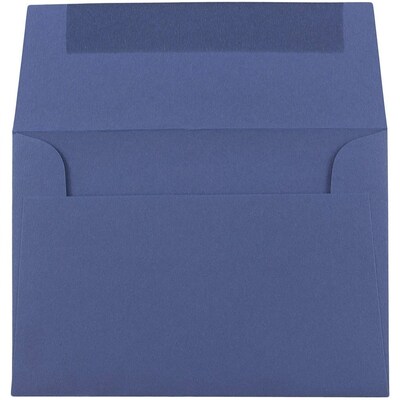 JAM Paper 4Bar A1 Invitation Envelopes, 3.625 x 5.125, Presidential Blue, 50/Pack (563916904i)