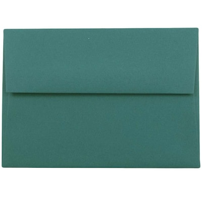 JAM Paper 4Bar A1 Invitation Envelopes, 3.625 x 5.125, Teal, 50/Pack (5157435i)