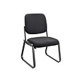 OfficeSource Value Collection Fabric Guest Chair, Ebony (2709EBONY)