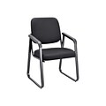OfficeSource Value Collection Fabric Guest Chair, Ebony (2708EBONY)