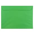 JAM Paper 9 x 12 Booklet Envelopes, Green Recycled, 100/Pack (154124c)