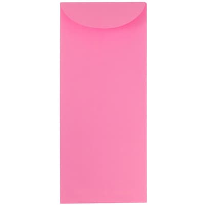 JAM Paper® #14 Policy Business Colored Envelopes, 5 x 11.5, Ultra Pink, 25/Pack (1531830)