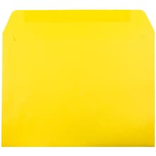 JAM Paper 9 x 12 Booklet Colored Envelopes, Yellow Recycled, 50/Pack (5156775i)