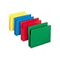 Smead Poly File Pockets, 3-1/2" Expansion, Letter Size, Assorted Colors, 4/Box (73500)