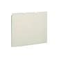 Smead Pressboard Filing Guides, 1/3-Cut Tab (Blank), Letter Size, Gray/Green, 100/Box (50334)