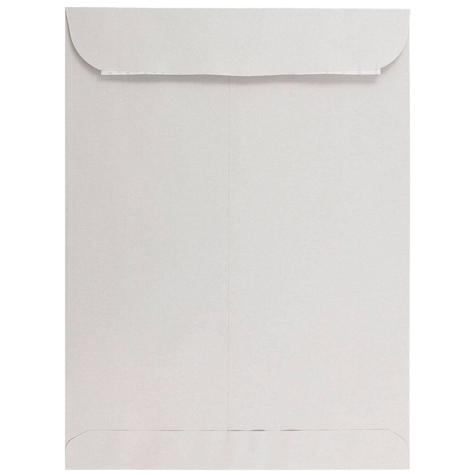 JAM Paper 10 x 13 Open End Envelopes with Peel and Seal Closure, Light Grey Kraft, 100/Pack (12931116c)