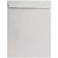 JAM Paper 12 x 15 1/2 Open End Envelopes with Peel and Seal Closure, Light Grey Kraft, 100/Pack (129