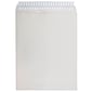 JAM Paper 12 x 15 1/2 Open End Envelopes with Peel and Seal Closure, Light Grey Kraft, 100/Pack (12931117c)