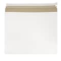 JAM Paper® Expandable Photo Mailer Envelopes with Self-Adhesive Closure, 17 x 14 x 1, White, 6 Rigid