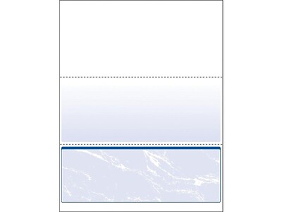 Paris DocuGard Standard 8.5" x 11" Security Check On Bottom, 24 lbs., Blue, 500 Sheets/Ream, 2500/Carton (04517P)