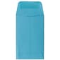 JAM Paper #3 Coin Business Colored Envelopes, 2.5 x 4.25, Blue Recycled, 50/Pack (356730539i)
