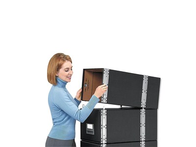 Bankers Box Staxonsteel File Storage Drawers, Legal Size, Black (00512)
