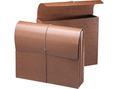 Smead Redrope Expanding Wallet, 3-1/2 Expansion, Letter Size, Brown, 10/Box (71353)