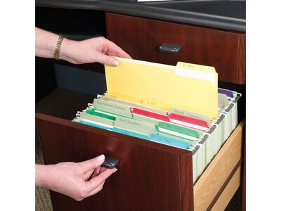 Smead Interior File Folders, 1/3-Cut Tab, Letter Size, Assorted Colors, 100/Box (10229)