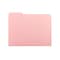 Smead Interior File Folders, 1/3- Cut Tab, Letter Size, Pink, 100/Box (10263)