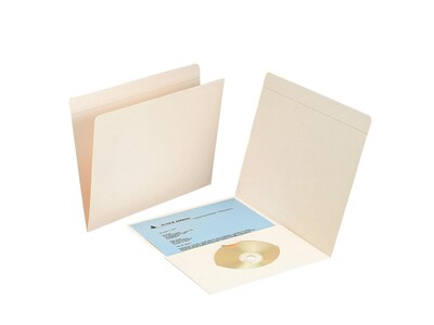 Smead Pocket Folder, Reinforced Straight-Cut Tab, Letter Size, Manila, 50/Box (10315)