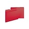 Smead Pressboard File Folders, 1/3-Cut Tab, 1 Expansion, Letter Size, Bright Red, 25/Box (21538)