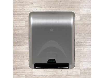 enmotion Recessed 8" Automated Touchless Hardwound Paper Towel Dispenser, Silver (59466A)