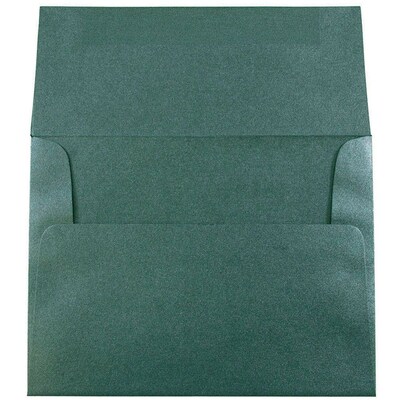 JAM PAPER 4Bar A1 Metallic Invitation Envelopes, 3 5/8 x 5 1/8, Fairway Green Stardream, 25/Pack (352231723)