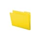 Smead Pressboard File Folders, 1/3-Cut Tab, 1" Expansion, Letter Size, Yellow, 25/Box (21562)