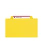 Smead Pressboard File Folders, 1/3-Cut Tab, 1" Expansion, Letter Size, Yellow, 25/Box (21562)