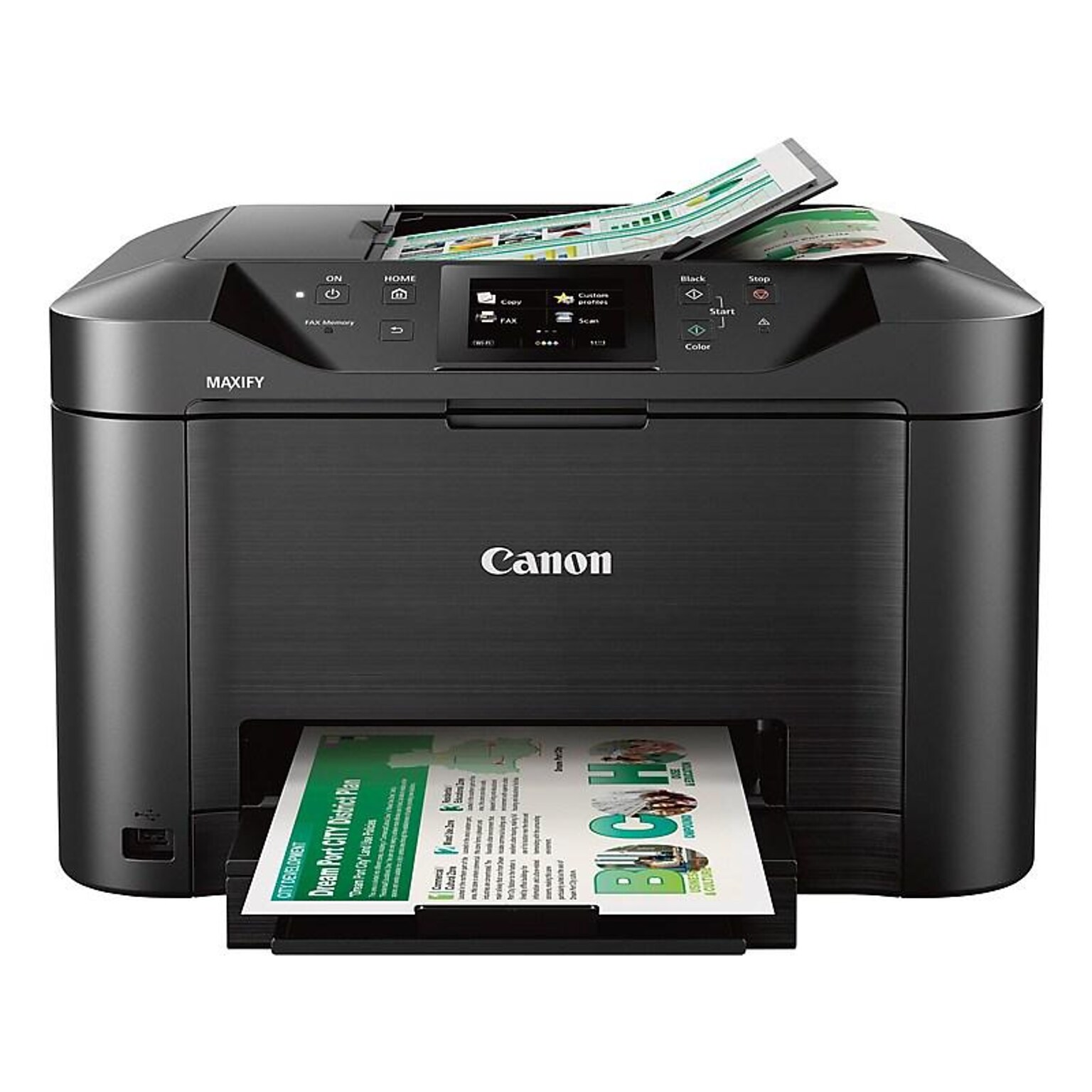 Canon MAXIFY MB5120 0960C002 USB, Wireless, Network Ready Color Inkjet All-In-One Printer