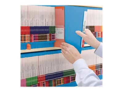 Smead End-Tab File Folders, Shelf-Master Reinforced Straight-Cut Tab, Letter Size, Blue, 100/Box (25010)