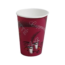 Solo Bistro Hot Cups, 12 Oz., Multicolor, 300/Carton (OF12BI-0041)