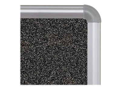 Balt Presidential Trim Rubber-Tak Bulletin Board, Silver Frame, 6' x 4' (321PG)