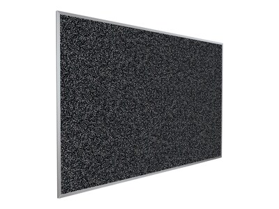 Balt Presidential Trim Rubber-Tak Bulletin Board, Silver Frame, 4' x 3' (321PC)