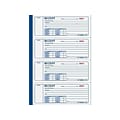 Rediform 3-Part Carbonless Receipts Pad, 7L x 2.7W, 100 Forms/Pad (8L808)