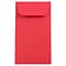 JAM Paper #6 Coin Business Colored Envelopes, 3.375 x 6, Red Recycled, 50/Pack (356730561i)