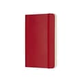 Moleskine Classic Notebook, Soft Cover, Large, 5 x 8.25, College Ruled, 96 Sheets, Scarlet Red (93