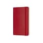 Moleskine Classic Notebook, Soft Cover, Large, 5" x 8.25", College Ruled, 96 Sheets, Scarlet Red (930048)