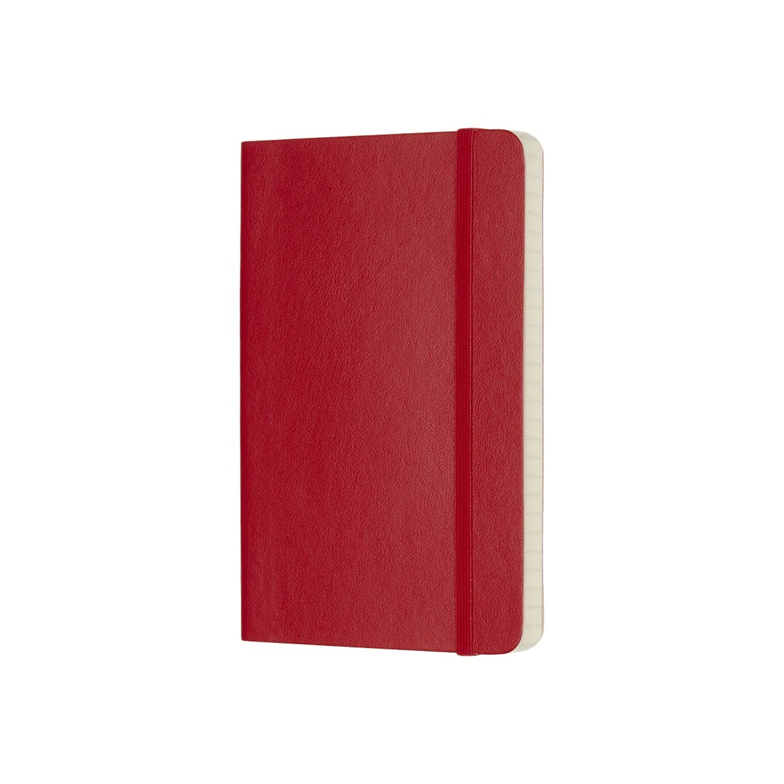 Moleskine Classic Notebook, Soft Cover, Large, 5 x 8.25, College Ruled, 96 Sheets, Scarlet Red (930048)