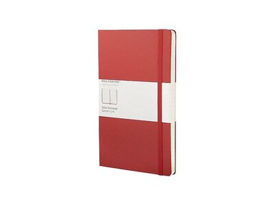 Moleskine Classic Notebook, Soft Cover, Large, 5 x 8.25, College Ruled, 96 Sheets, Scarlet Red (93