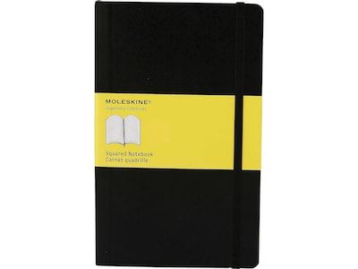 Moleskine Professional Notebooks, 5 x 8.25, Quad, 120 Sheets, Black (701139)