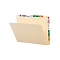 Smead Conversion Top and End-Tab File Folders, Straight-Cut Tabs, Letter Size, Manila, 100/Box (2419