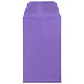 JAM Paper #6 Coin Business Colored Envelopes, 3.375 x 6, Violet Purple Recycled, 50/Pack (356730560i