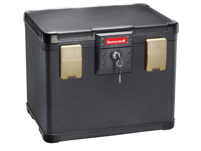 Honeywell Steel Fire/Waterproof Safe with Key, 0.6 Cu. Ft. (1106)