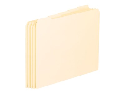 Pendaflex Top Tab Filing Guides, 1/5-Cut Tab (Blank), Letter Size, Manila, 100/Box (PFXEN205)