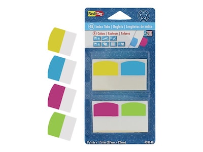 Redi-Tag Tabs, Assorted Colors, 1.06 Wide, 48/Pack (33148)