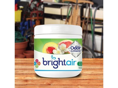 Bright Air Super Odor Eliminator Solid Air Freshener, White Peach & Citrus (900133)