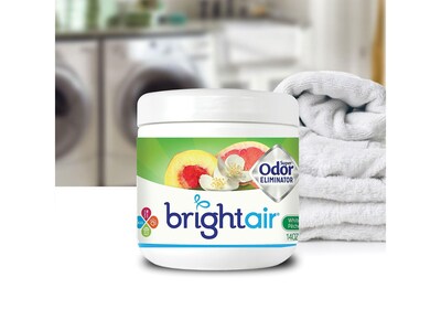 Bright Air Super Odor Eliminator Solid Air Freshener, White Peach & Citrus (900133)