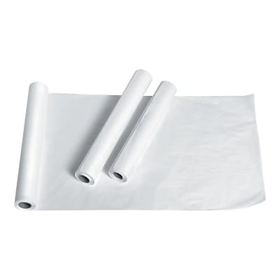 Medline Deluxe 125 x 14.5 Exam Table Papers, White Crepe, 12/Carton