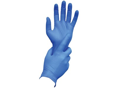 Ambitex N400 Series Powder Free Blue Nitrile Gloves, XL, 1000/Carton (NXL400)