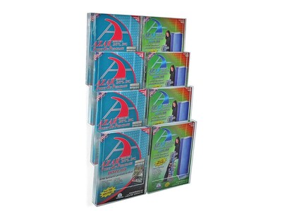 Azar Displays Literature Holder, 18W x 20.25H, Clear (252322)