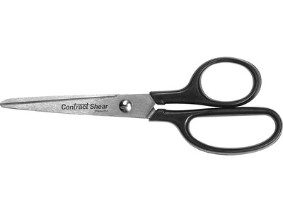 Westcott Contract 6 Stainless Steel Scissors, Pointed Tip, Black (10570/10574)